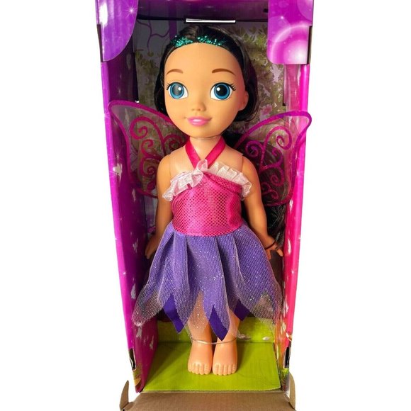 Fairyland Doll Toy Best Friend Forever Black Hair Blue Eyes Sparkly Wings 11" - Picture 3 of 7